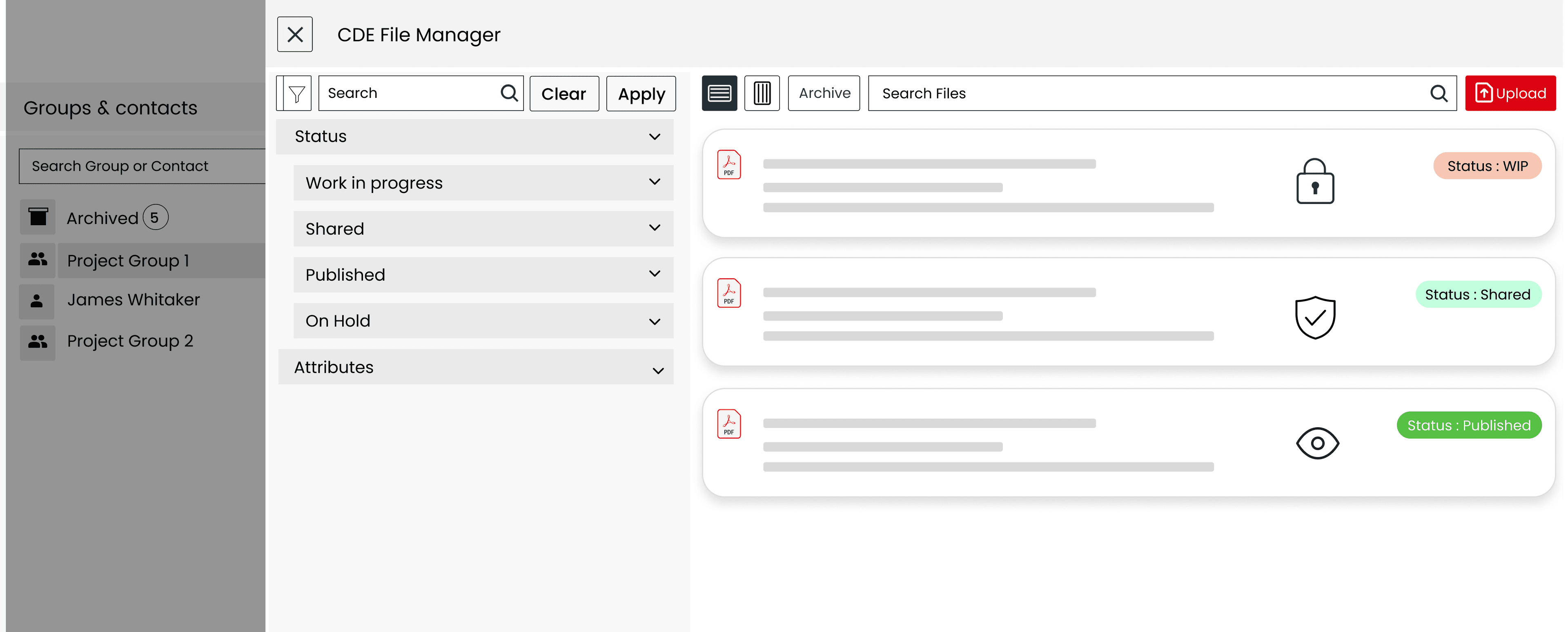Only the right people see the right files.
